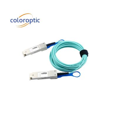40G QSFP+ 3 - 100m Longueur AOC câble optique actif Infiniband QDR / DDR / SDR