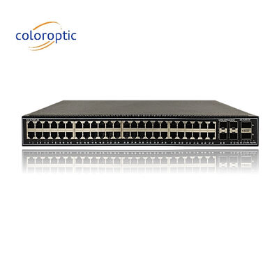 Commutateur de réseau d' entreprise de couche 2 CE avec ports 48*2.5GE, 4*10GE, 2*40GE