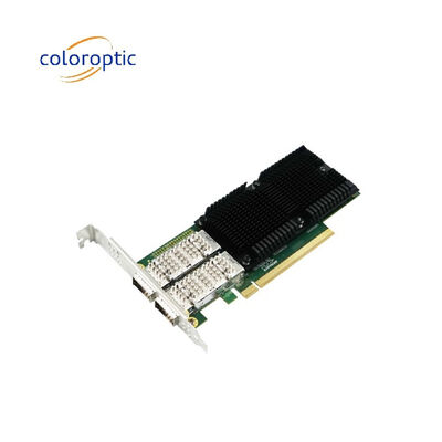 PCIe X16 à double port QSFP28 Ethernet Adaptateur réseau 100G Intel E810