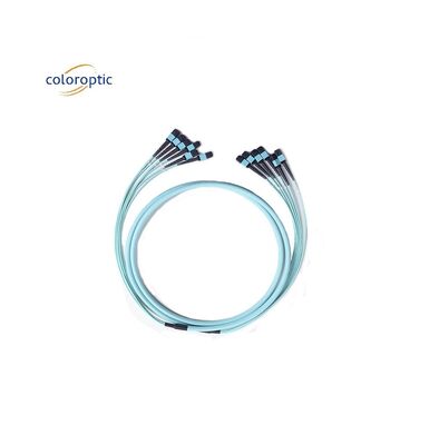 12 cœurs MPO Patch Cord Mode fibre OM3 G652D Durabilité plus de 1000 fois