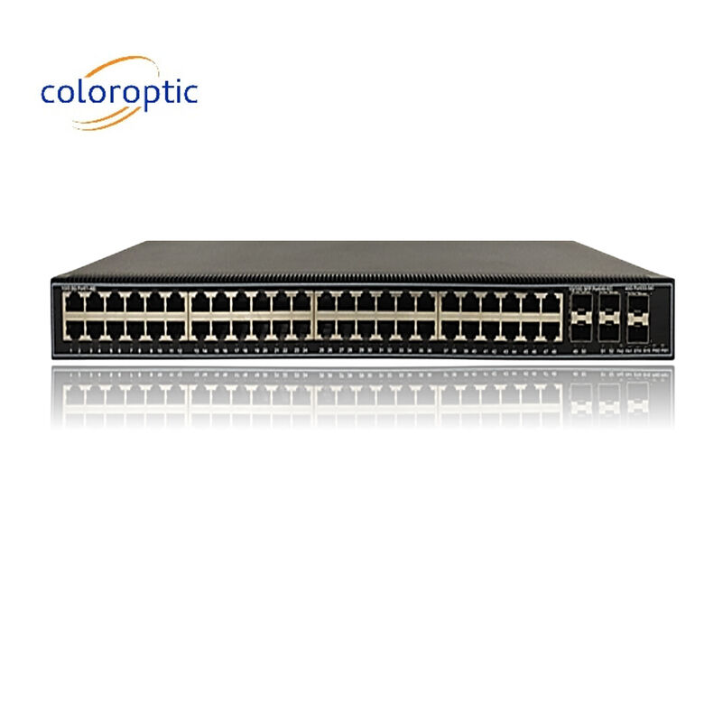 48 ports Gigabit Poe Commutateur QoS 10/100/1000M POE, 6*10GE Ports SFP+