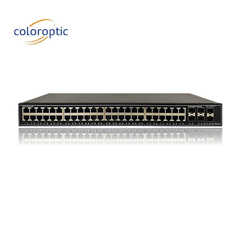 48 Ports Gigabit Couche 2 Commutateur de base de réseau pour la gestion de réseau d'entreprise