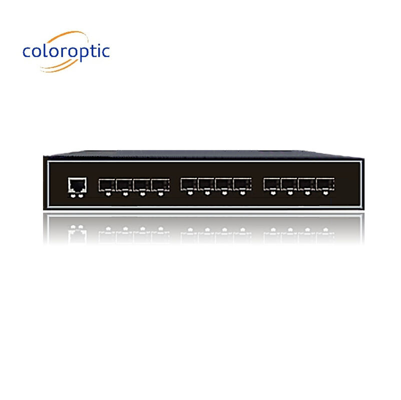 Commutateur Ethernet intelligent industriel avec 8 ports SFP 4 10 ports SFP+ 1 console
