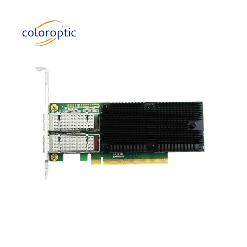 PCIe X16 à double port QSFP28 Ethernet Adaptateur réseau 100G Intel E810