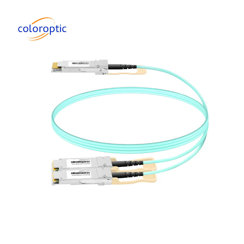 3m câble AOC DAC 10Gbps 800G OSFP à 2*400G QSFP112 liens